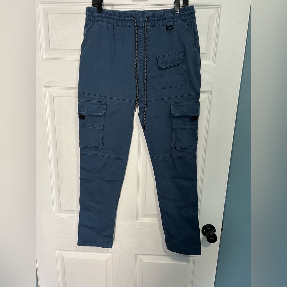 Navy blue cargo pants Pacsun